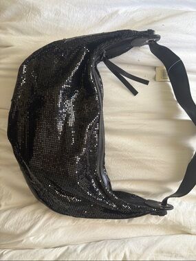 vintage Black Sequin Shoulder bag!!